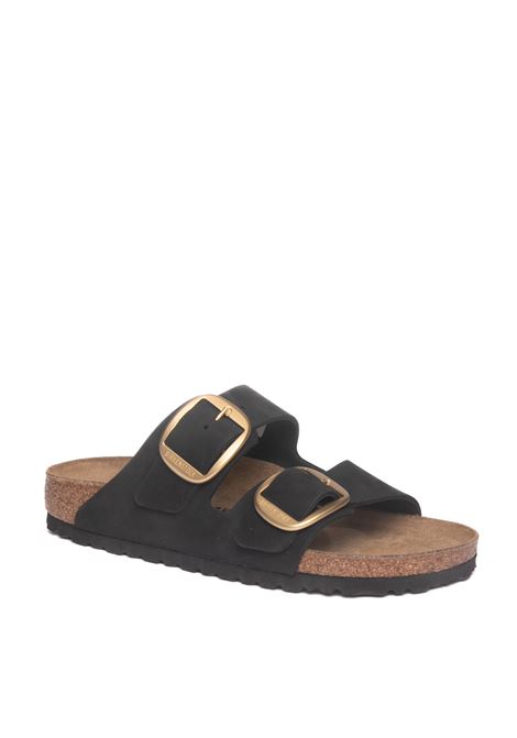 Sandalo arizona big buckle nero/oro BIRKENSTOCK | ARIZONA BIG BUCKLE1023290-BLACK